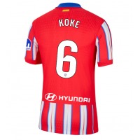 Camisa de Futebol Atletico Madrid Koke #6 Equipamento Principal 2024-25 Manga Curta